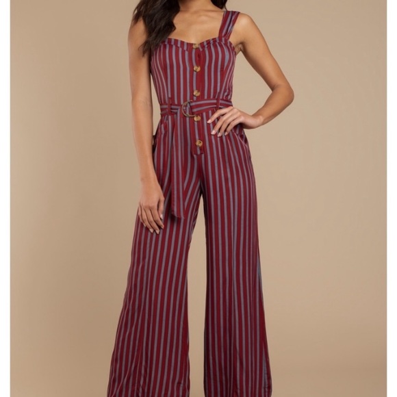Free People Dresses & Skirts - Free People City Girl Striped Jumpsuit Size 0